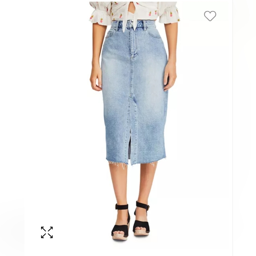 Free People Wilshire Denim Skirt
